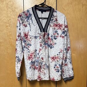 Tommy Hilfiger floral peasant blouse